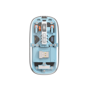 WiWU Transparent Crystal 2.4G Magnetic Wireless Mouse - Blue color