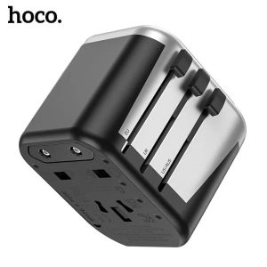 Hoco AC5 Dual USB A Port Charging Universal Travel Plug Adapter