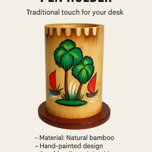 Handmade Bamboo Pen Holder-বাঁশের তৈরি পেন হোল্ডার